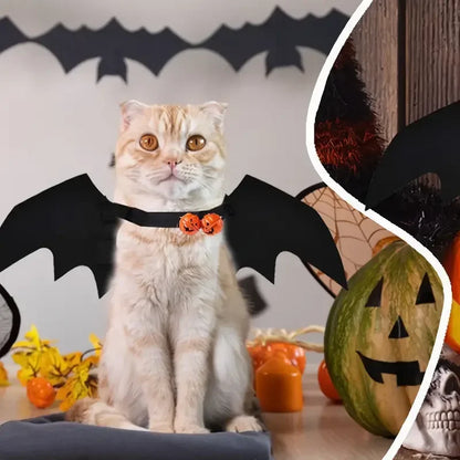 Pet Bat Wings Felt Halloween Costume Small Dog Cat Wings Apparel Funny Dress-Up for Halloween Party Cosplay Pet Accessories