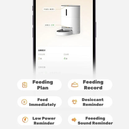 Video Automatic Pet Feeder with HD Camera, Food Dispenser for Cats and Dogs WiFi Smart Feeder with Camera 4L 2-Way Audio,Mobile