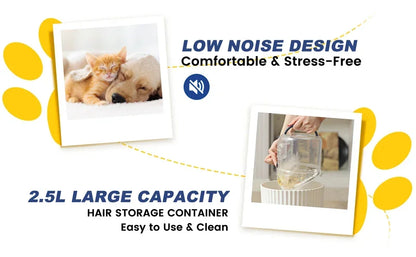 Pet Accessories Wholesale China New Arrivals Containable Dog Hair Vacuum Cleaner With Fitting Bracket Pet Vacuum