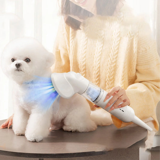 Pet Grooming Vacuum Kit Pet Grooming Vacuum Cleaner Automatic Shedding Brush Dog Vacuum Grooming Kit for Dogs Cats Bed Carpet