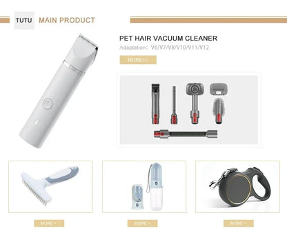 Pet Accessories Wholesale China New Arrivals Containable Dog Hair Vacuum Cleaner With Fitting Bracket Pet Vacuum