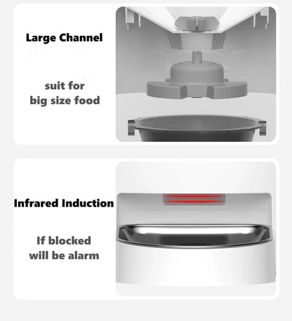 Video Automatic Pet Feeder with HD Camera, Food Dispenser for Cats and Dogs WiFi Smart Feeder with Camera 4L 2-Way Audio,Mobile