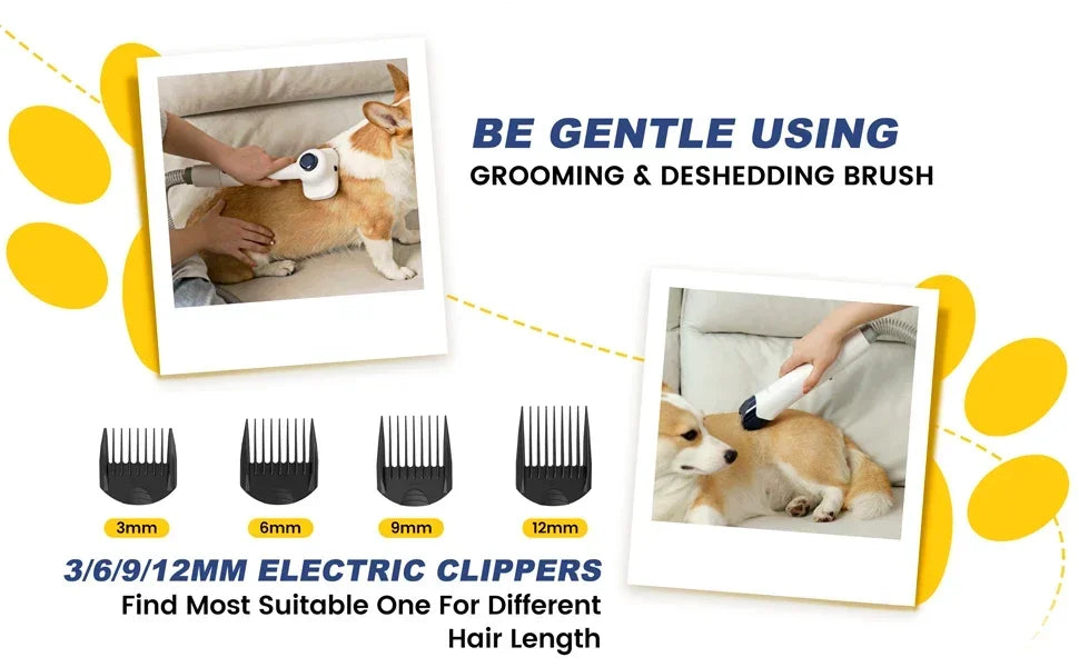 Pet Accessories Wholesale China New Arrivals Containable Dog Hair Vacuum Cleaner With Fitting Bracket Pet Vacuum